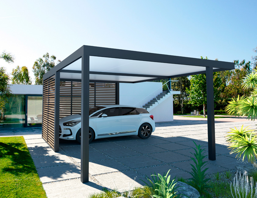 asiatisk coping præambel Nos Carports sur mesure en Aluminium - Bredok Fermetures