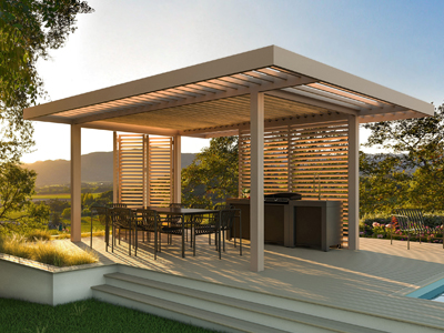 Pergolas et auvents en aluminium