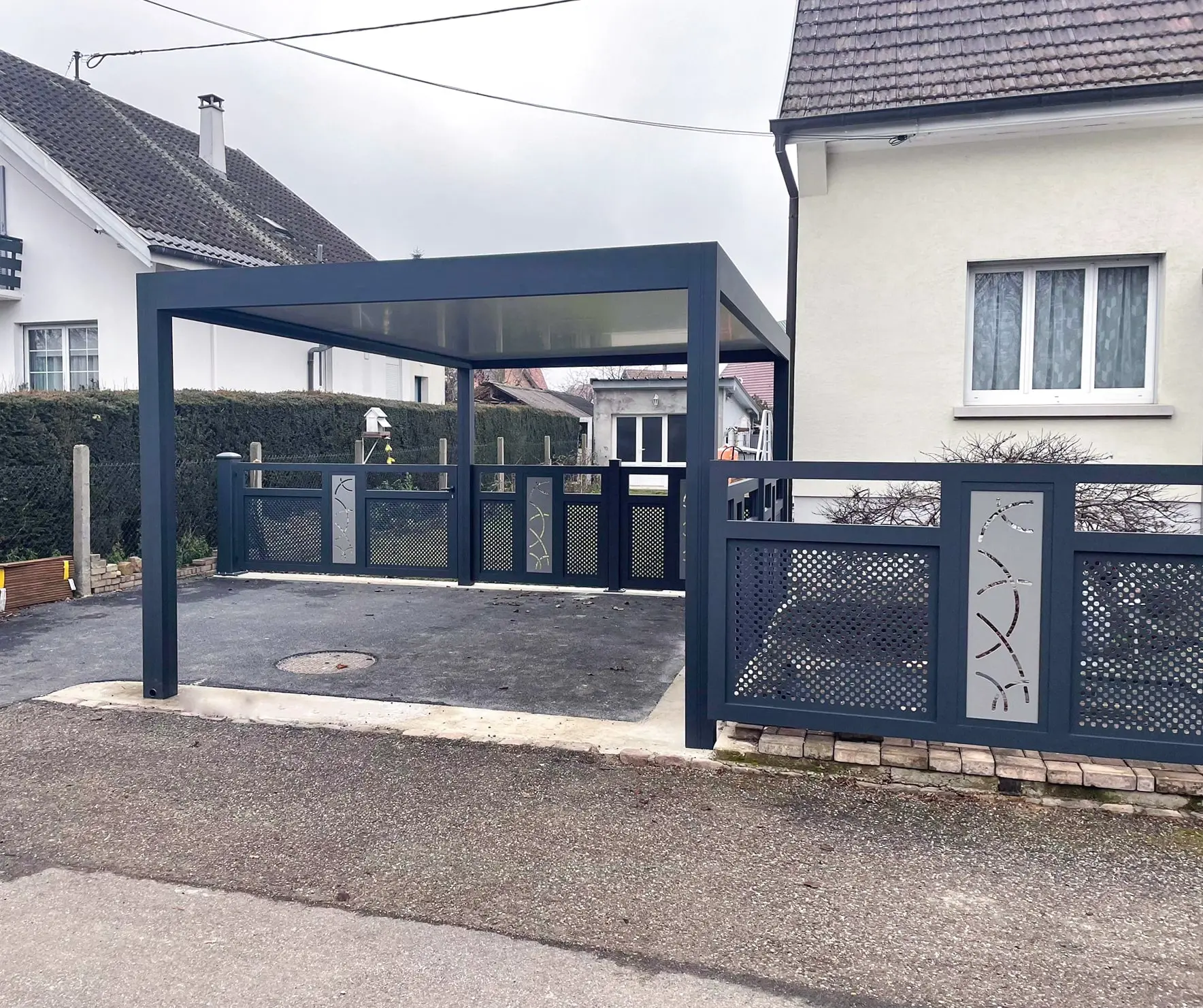 Carport en aluminium sur mesures