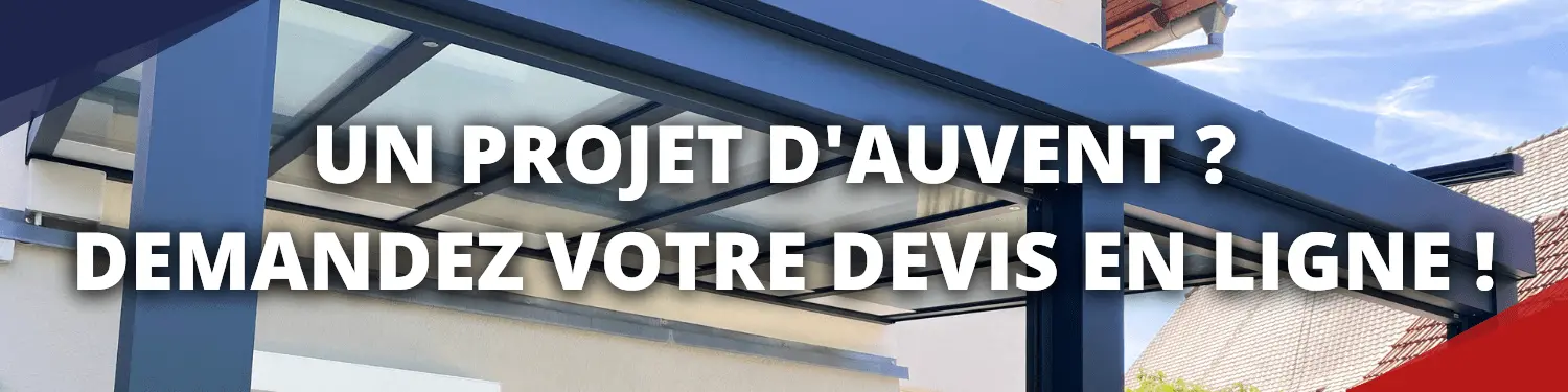 Contactez-nous avec notre formulaire pour demander votre devis d'auvent en aluminium avec toiture polycarbonate