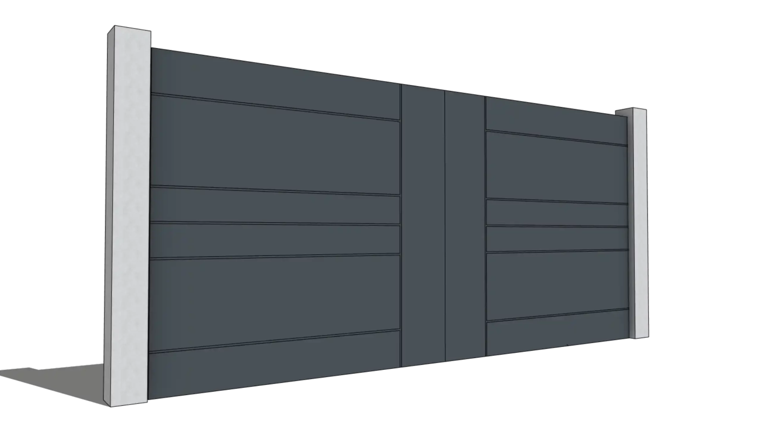 Portail alu Modèle SELECT GRAVITY